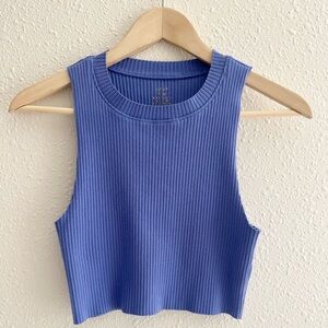 aerie ribbed sleeveless top